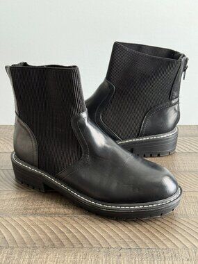 Evans Tammy Black Ankle Boots Wide Fit Women's Size 11